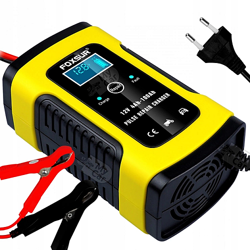 Зарядне пускове пристрій Foxsur 12V 5A 4-100 Amp автоматичне (1787166806)