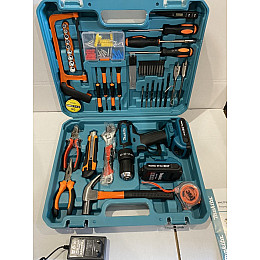 Акумуляторний шуруповерт Makita DF550DWE 24V 5A/h Li-Ion з великим набором інструментів (1854975149)