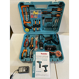 Акумуляторний шуруповерт Makita DF550DWE 24V 5A/h Li-Ion з великим набором інструментів (1854975149)