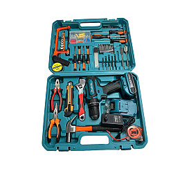 Дрель-шуруповерт аккумуляторная Makita DF550DWE 24V 5A/h Li-Ion + большой набор инструментов 40 шт (1908783580)