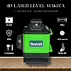 Портативный дальномер нивелир на аккумуляторе Makita SKR200Z (4D 16 лучей) 4 лазера регулируемые (1940748805)