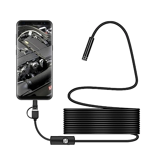 Камера-ендоскоп компактна OPT-TOP Android та PC Ендоскоп USB-гнучка 5 м (2104123515)