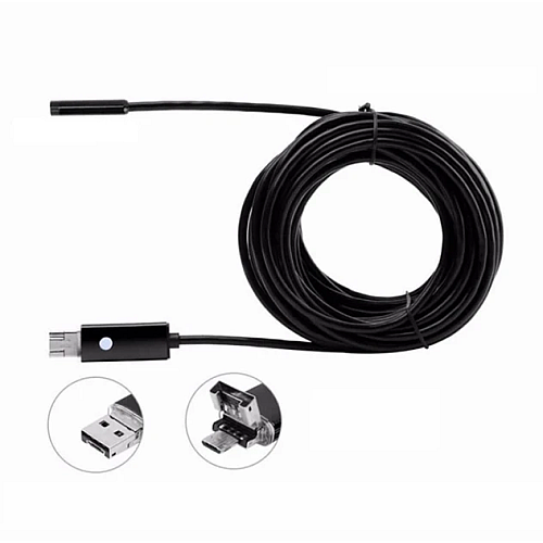 Камера-ендоскоп компактна OPT-TOP Android та PC Ендоскоп USB-гнучка 5 м (2104123515)