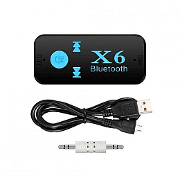 Ресивер автомобильный Voltronic PIX-LINK Bluetooth AUX BT-X6 Black (15259-hbr)