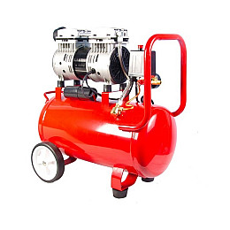 Компрессор бесшумный MPT PROFI OIL FREE 24 л 800 Вт 1450 об/мин 7 атм Red (MAC80243S)