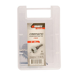 Сверло корончатое GRANITE HSS 45 мм Grey (6-08-045)