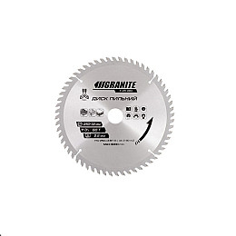 Диск пильний для дерева GRANITE 250х32х60Т адаптер 32-30/32-25.4 6100 об/хв (5-25-060)