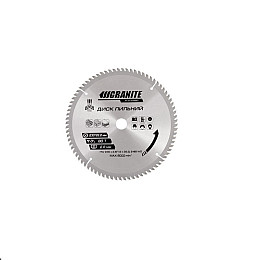 Диск пильний для дерева GRANITE 230х22.2х80Т 8000 об/хв (5-23-080)