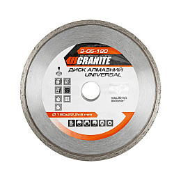 Диск алмазний GRANITE UNIVERSAL 180х2,4 мм 22-24% 8600 об/хв (9-05-180)