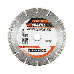Диск алмазний GRANITE SEGMENTED 180х2,4 мм 22-24% 8600 об/хв (9-00-180)