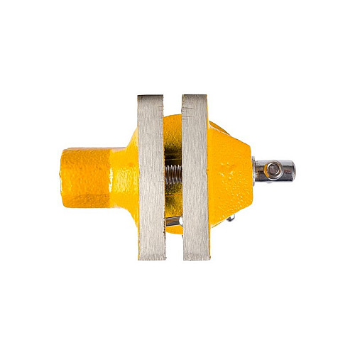 Тиски слесарні поворотні MASTERTOOL 70 мм Yellow (07-0203)