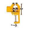 Тиски слесарні поворотні MASTERTOOL 50 мм Yellow (07-0201)