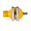 Тиски слесарні поворотні MASTERTOOL 50 мм Yellow (07-0201)
