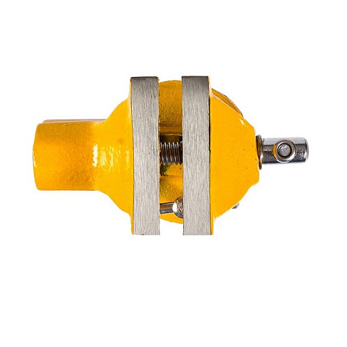 Тиски слесарні поворотні MASTERTOOL 50 мм Yellow (07-0201)