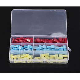 Набор соединительных кабельных наконечников с изоляцией типа "мама" - "папа" PWR 180 шт (050751)