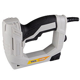 Степлер электрический MASTERTOOL скоба R53 6-14мм/гвоздь 15 мм 500-800 Вт 230 B/50 Гц Black and White (41-0801)