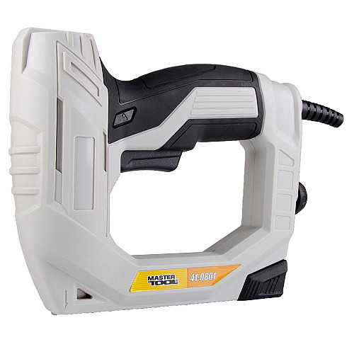 Степлер электрический MASTERTOOL скоба R53 6-14мм/гвоздь 15 мм 500-800 Вт 230 B/50 Гц Black and White (41-0801)