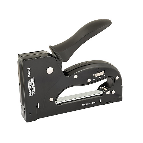 Степлер рессорний MASTERTOOL скоба R53 4-14мм Black (41-0914)