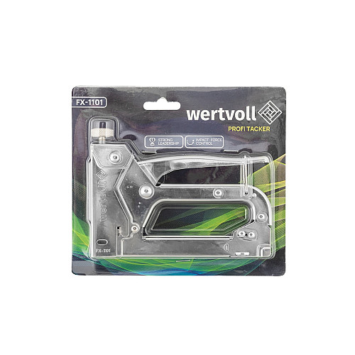 Степлер пружинний WERTVOLL скоба R53 4-14 мм Сірий (FX-1101)