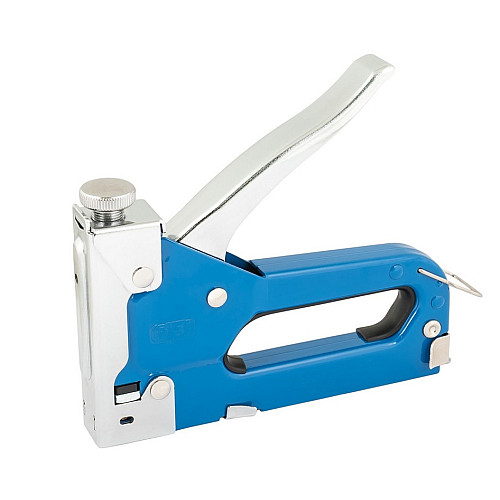 Степлер пружинный MASTERTOOL скоба R53 4-14 мм Blue (41-0905)