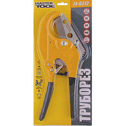 Труборіз для пластикових труб MASTERTOOL 3-63 мм Жовтий (74-0313)