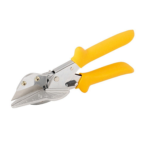 Ножиці для різання пластикових профілів з транспортером MASTERTOOL 220 мм Yellow (01-0200)