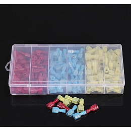 Набор соединительных кабельных наконечников с изоляцией типа "мама" - "папа" PWR 200 шт (К050752)