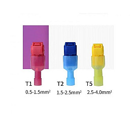 Набор клемм T-образных обжимных PWR с изоляцией 120 шт (С050764)