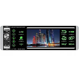 Автомагнитола RIAS 4168Ai ISO 4.1'' сенсорный экран RGB DIVX+MP3+USB+SD+AV-in+Bluetooth с пультом 4х50W