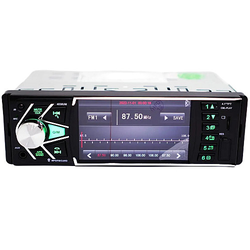 Автомагнітола RIAS 4038 1din 4.1'' USB+SD+Bluetooth+AV-in з Пультом 4x45W