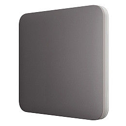 Кнопка Ajax SoloButton 1-gang/2-way grey для одноклавишного или проходного выключателя