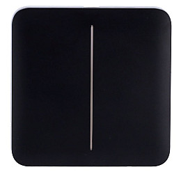 Кнопка для двухклавишного выключателя Ajax SoloButton Вlack