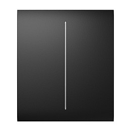 Кнопка Ajax CenterButton 2-gang black для двухклавишного выключателя