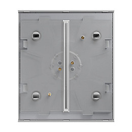 Кнопка Ajax CenterButton 2-gang black для двухклавишного выключателя