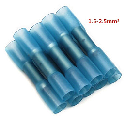 З'єднувальна гільза з термоусадкою під опресовку для швидкого монтажу 1.5 - 2.5 мм Linco 5 шт синій (53524574)