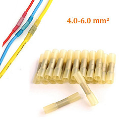 Соединительная гильза с термоусадкой под опресовку для быстрого монтажа 4.0 - 6.0 мм Linco 5 шт желтый (5345524574)