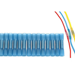 З'єднувальна гільза з термоусадкою під опресовку для швидкого монтажу 1.5 - 2.5 мм Linco 30 шт синя (583522435742)