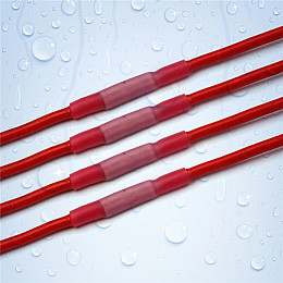 З'єднувальна гільза з термоусадкою під опресовку для швидкого монтажу 0.5 до 1.5 мм Linco 20 шт червоний (538452245748)