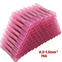 З'єднувальна гільза з термоусадкою під опресовку для швидкого монтажу 0.5 - 1.5 мм Linco 50 шт червоний (538445848)