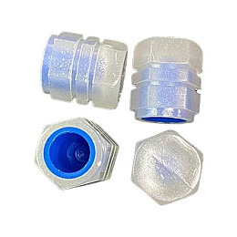 Флуоресцентные колпачки на нипель для велосипеда машины самоката Bluefield набор с 10 шт синий (RT050780-10)