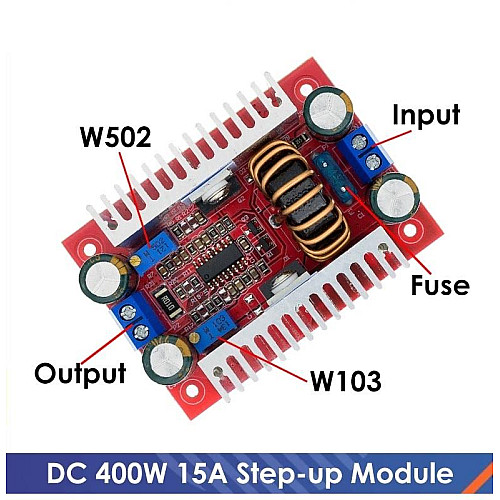Преобразователь напряжения постоянного тока KoNO DC-DC 400W 8.5-50V/10-60V 15А (Р050819)