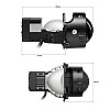 Комплект светодиодных линз Kamiso Aozoom DLPD-01 Bi-LED LASER 5500K 75/66W