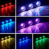 Светодиодная подсветка салона автомобиля RIAS NJ-00126 LED RGB 4 панели Black