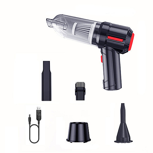 Автомобильный портативный аккумуляторный мощный пылесос DK-03 HL-103B Black (16314-hbr)