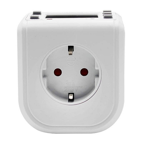 Розетка з таймером тижневий XON E-Tech SwitchTimer X243 16А 230В Білий (XSTDС072401W 7324)