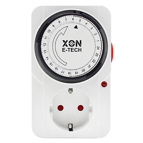 Розетка з таймером електро-механічна добова XON E-Tech SwitchTimer X232 16А 230В Білий (XSTLB012415W 7300)