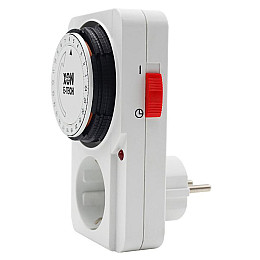Розетка с таймером электро-механическая суточная XON E-Tech SwitchTimer X232 16А 230В Белый (XSTLB012415W 7300)
