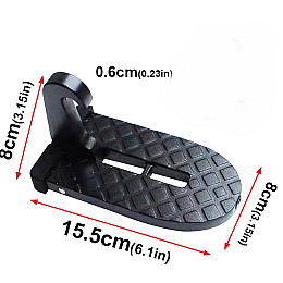 Подножка для авто Pedaliza до 200 кг 15.5х8х0.6см Черный