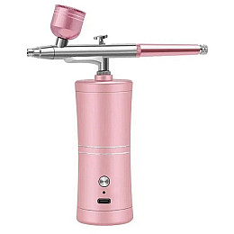 Акумуляторний аерограф з компресором 9360 40 мл Pink