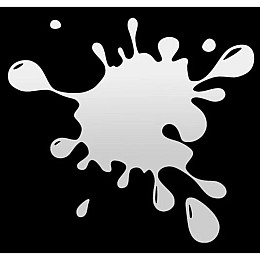 Наклейка на автомобиль 3M Клякса Белый